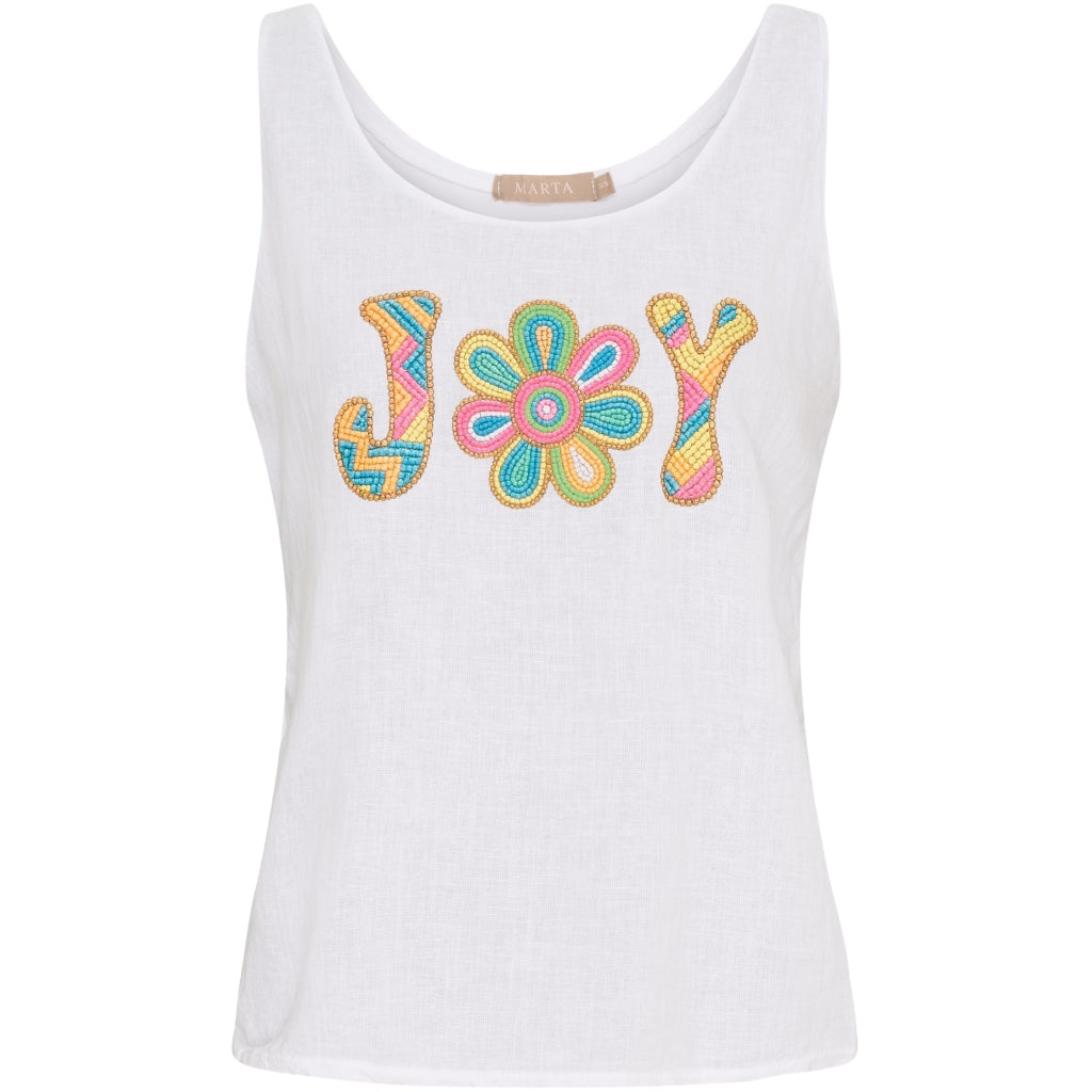 MARTA DU CHATEAU Marta du Chateau dam topp MdcLine 25808 Top White