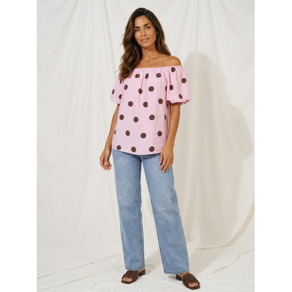 MARTA DU CHATEAU Marta du Chateau dam topp MdcLuciana 26136 Top Pink