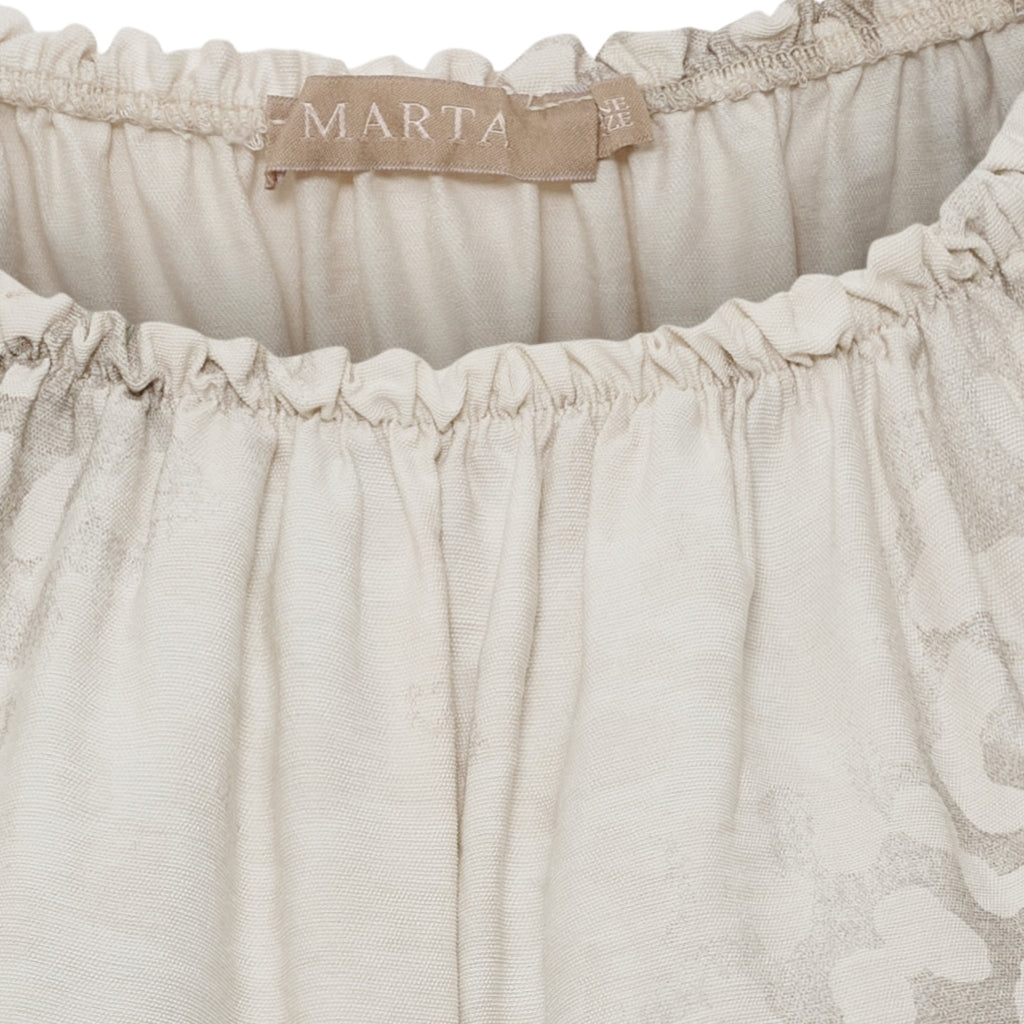 MARTA DU CHATEAU Marta du Chateau dam topp MdcLuciana 26136 Leo Top Beige