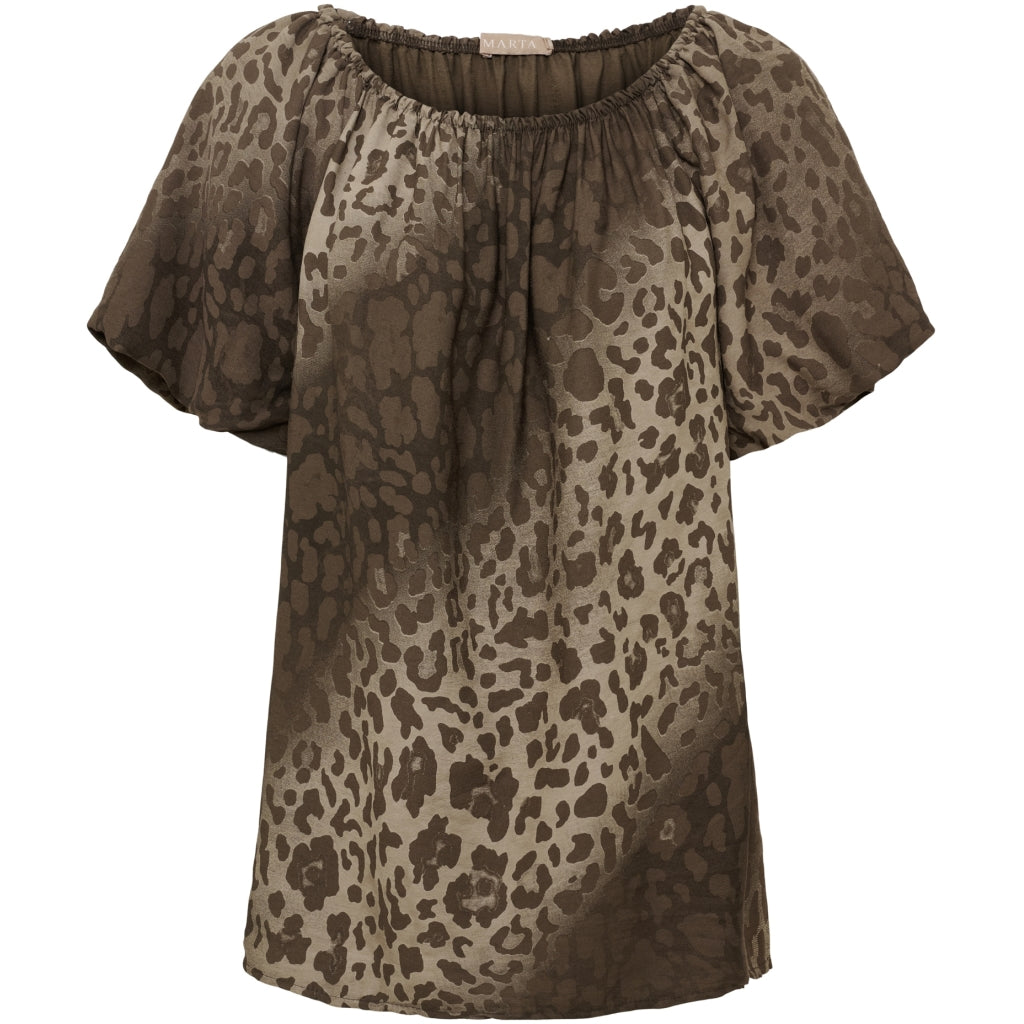 MARTA DU CHATEAU Marta du Chateau dam topp MdcLuciana 26136 Leo Top Brown
