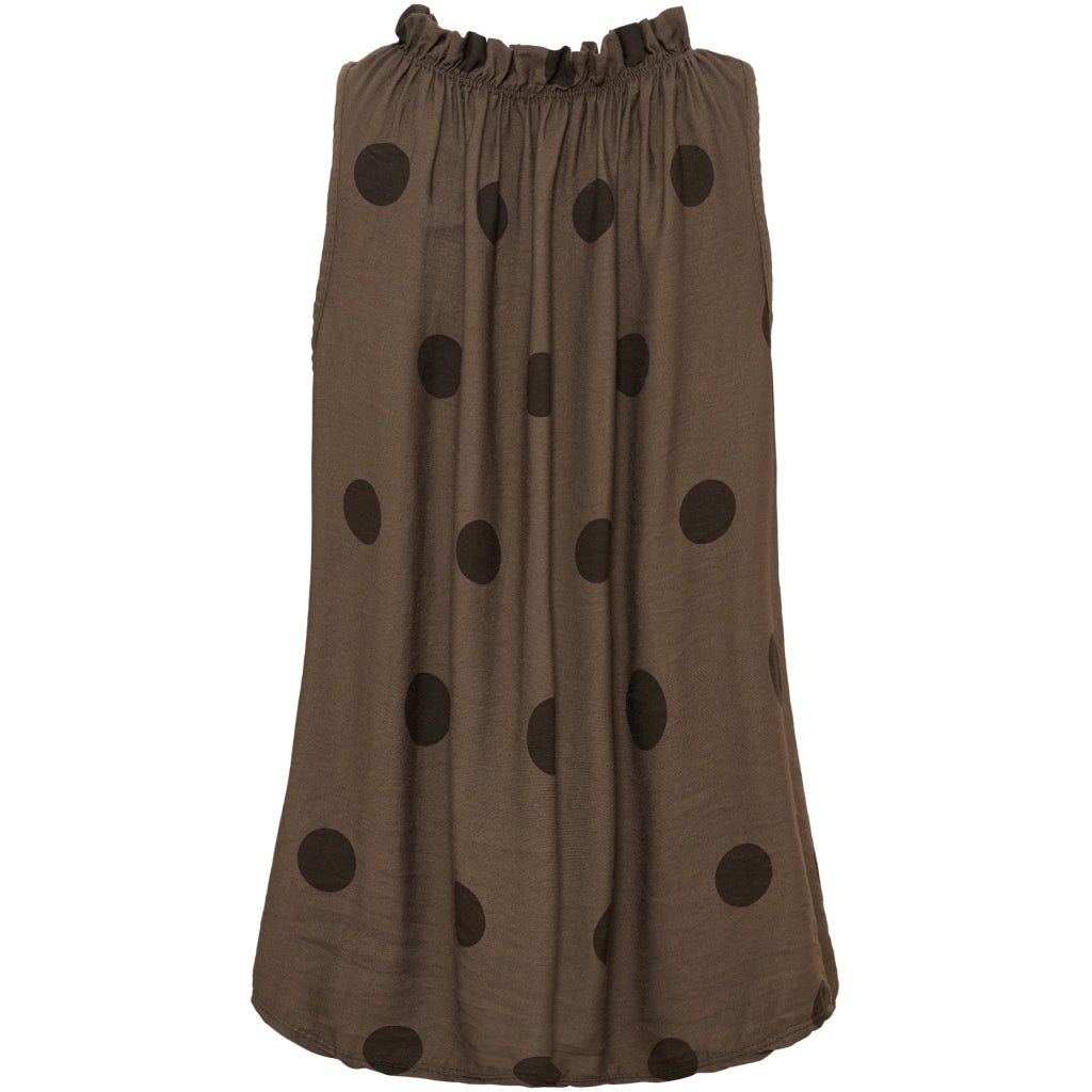 MARTA DU CHATEAU Marta du Chateau dam topp MdcLucina 2319 Top Brown