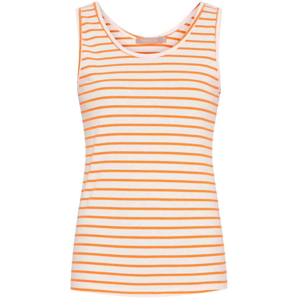 MARTA DU CHATEAU Marta du Chateau dam topp MdcMarina 2499/B Top Arancio Fluo