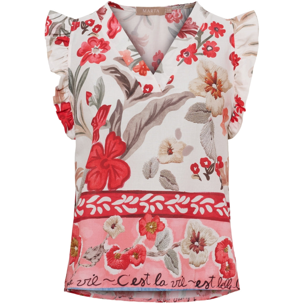 MARTA DU CHATEAU Marta du Chateau dam topp MdcMarita 85573 Shirt Red