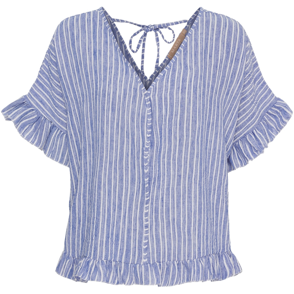 MARTA DU CHATEAU Marta du Chateau dam topp MdcMatilda 8464 Top Blue Jeans