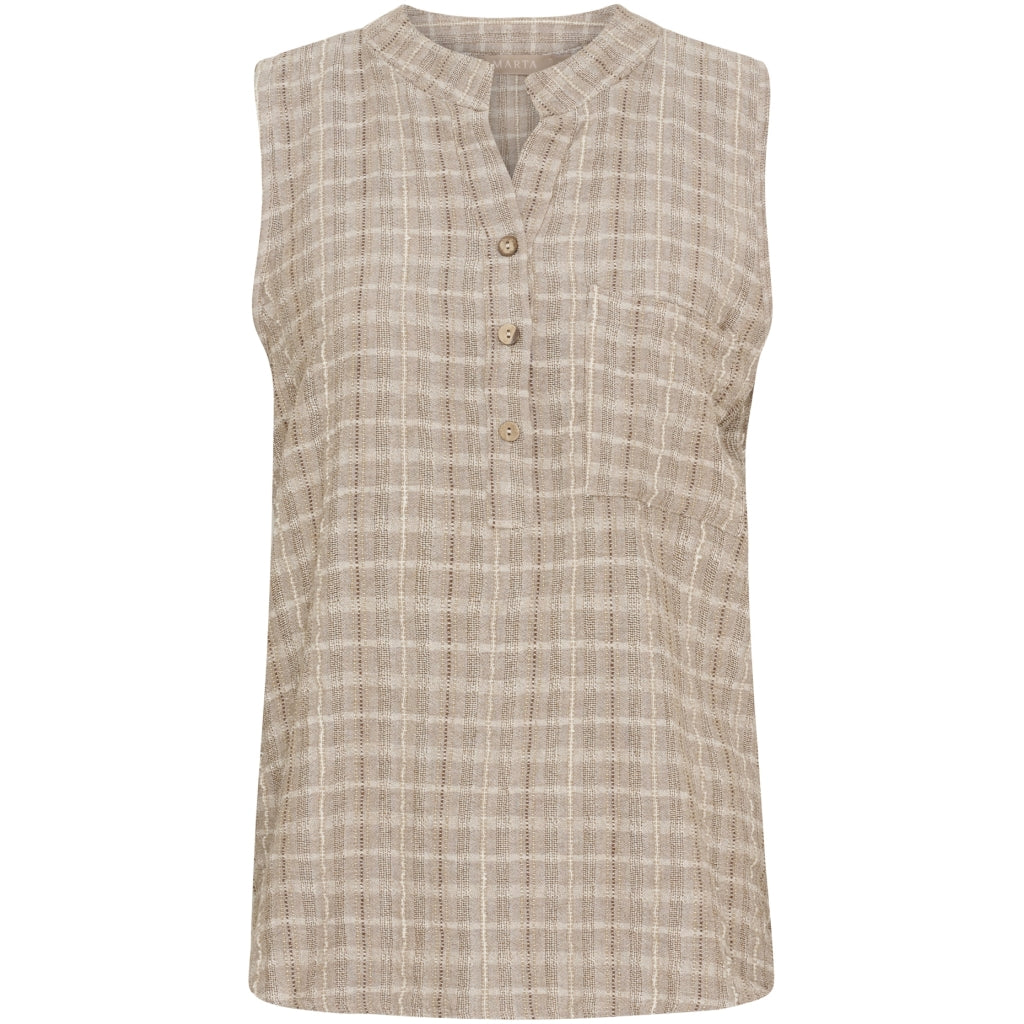 MARTA DU CHATEAU Marta du Chateau dam topp MdcNatalia 7227 Shirt Brown15