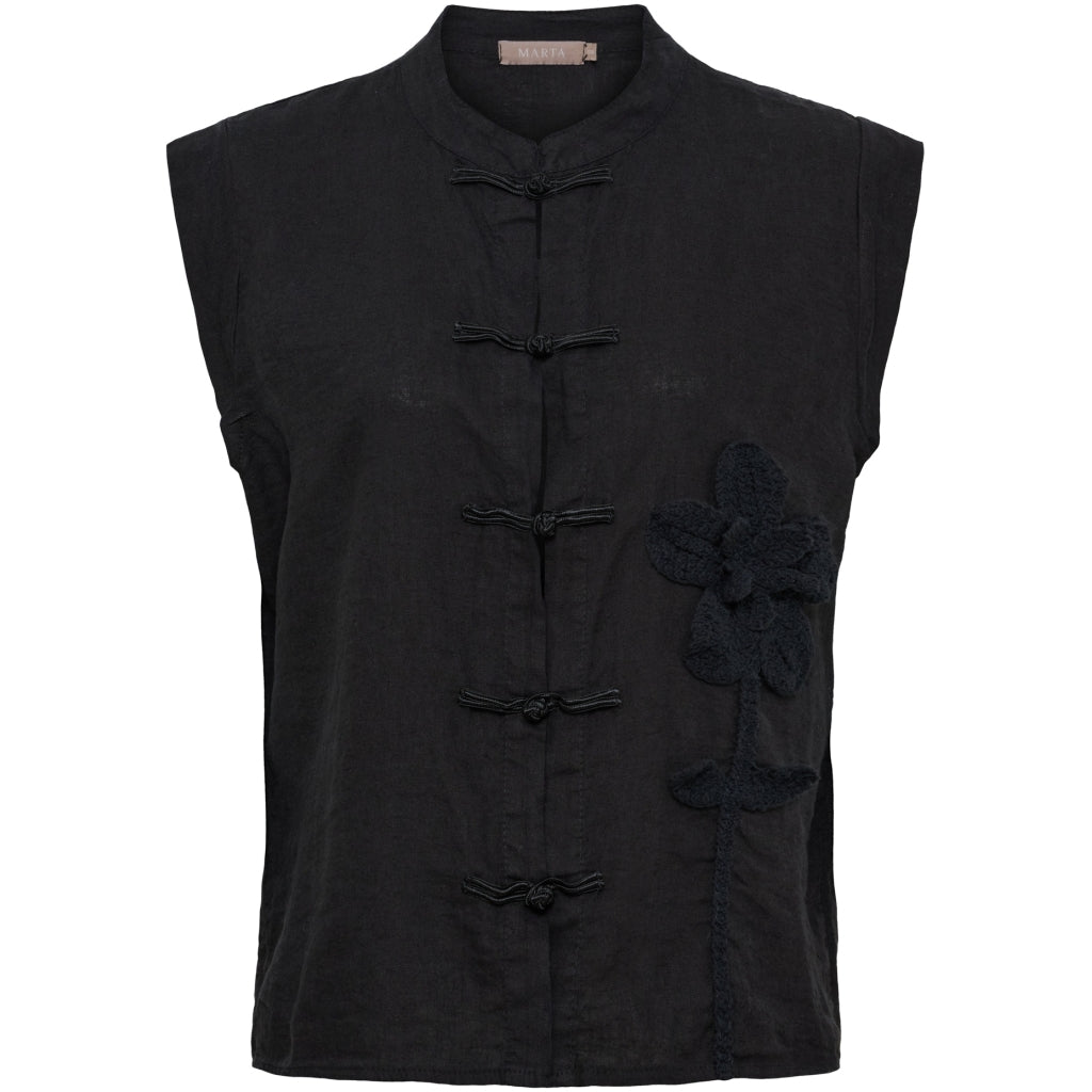 MARTA DU CHATEAU Marta du Chateau dam topp MdcOlina 202642 Top Black