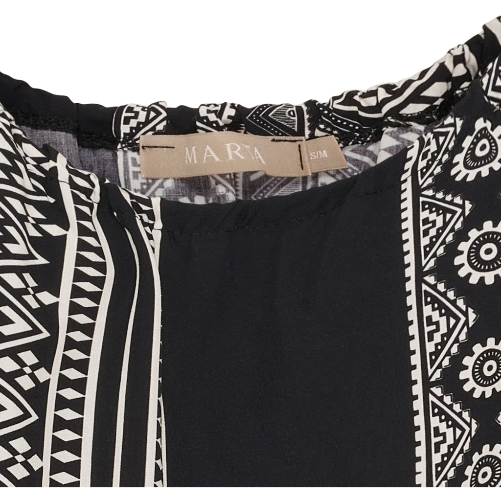 MARTA DU CHATEAU Marta du Chateau dam topp MdcTanya 258620 Top Black/WhiteMC1488