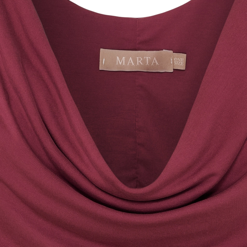 MARTA DU CHATEAU Marta du Chateau dam topp MdcVeronika 82107 Top Bordeaux