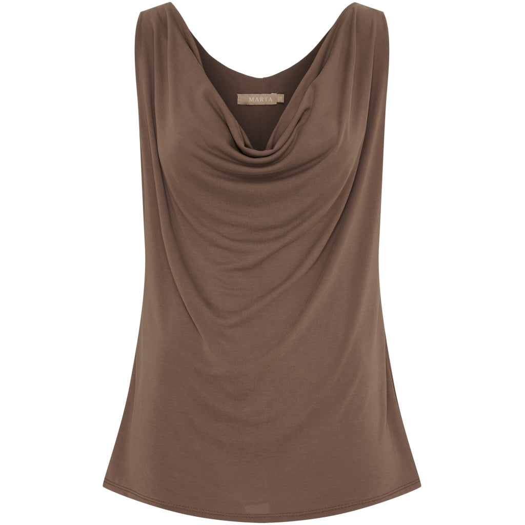 MARTA DU CHATEAU Marta du Chateau dam topp MdcVeronika 82107 Top Brown