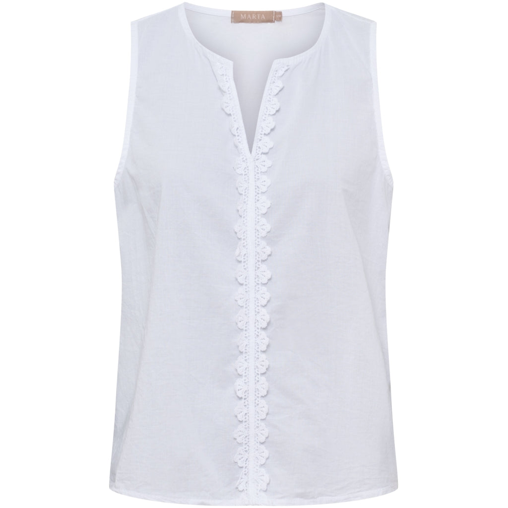 MARTA DU CHATEAU Marta du Chateau dam topp MdcVienna 68503M Top White