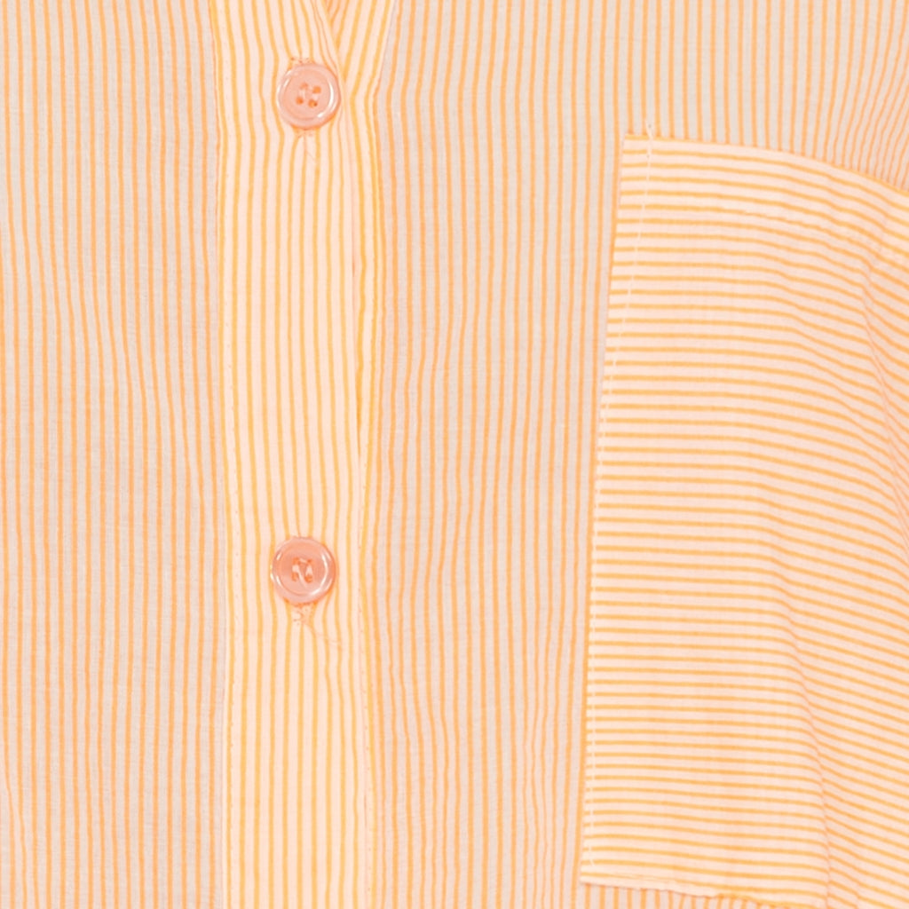 MARTA DU CHATEAU Marta du Chateau dam tunika MdcTine 1665-25 Tunica Strong Orange Stripe