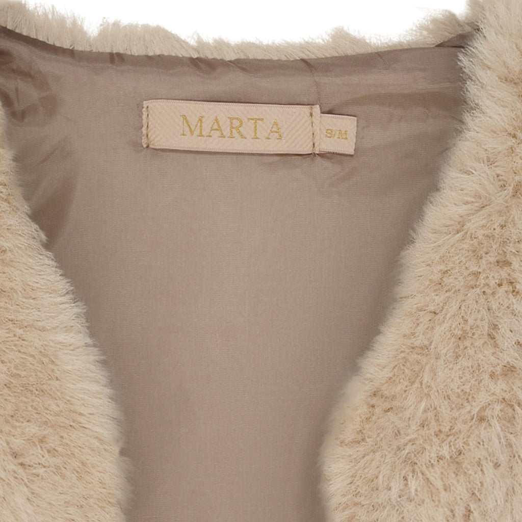 MARTA DU CHATEAU Marta du Chateau dam väst MdcArlette 85896 Vest Dark Beige