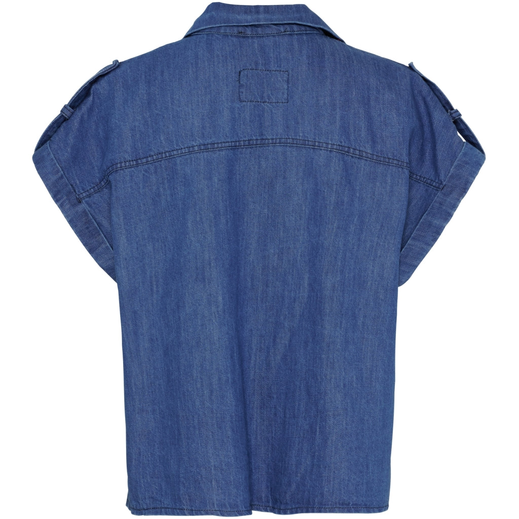 MARTA DU CHATEAU Marta du Chateau dam väst MdcCarola 11053 Vest Medium Blue