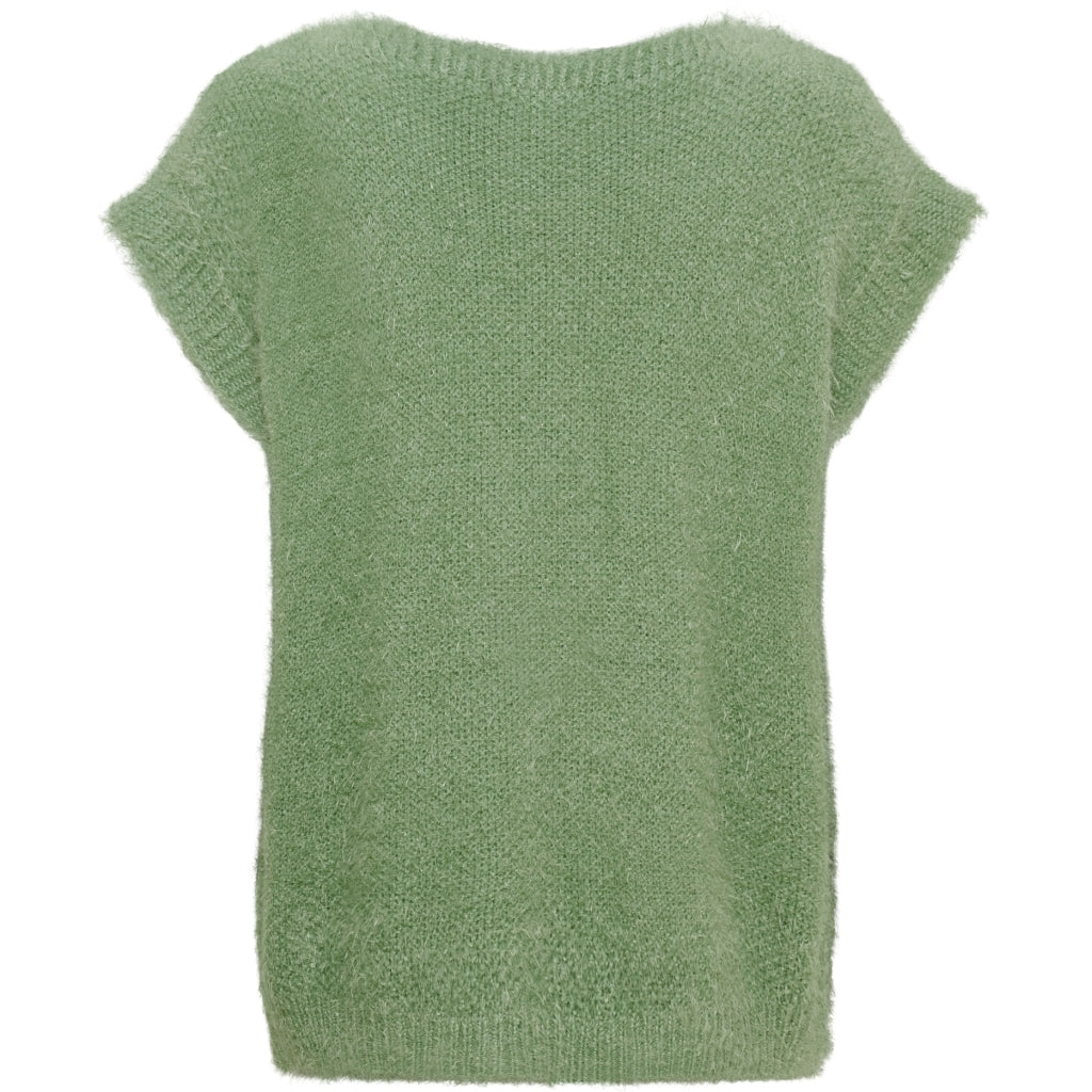 MARTA DU CHATEAU Marta du Chateau dam väst MdcLaya 8039 Knit Vest Green Eyes
