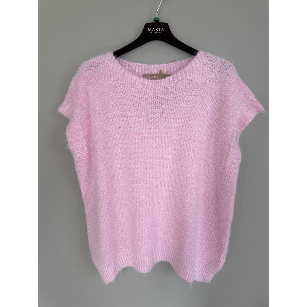 MARTA DU CHATEAU Marta du Chateau dam väst MdcLaya 8039 Knit Vest Rosa