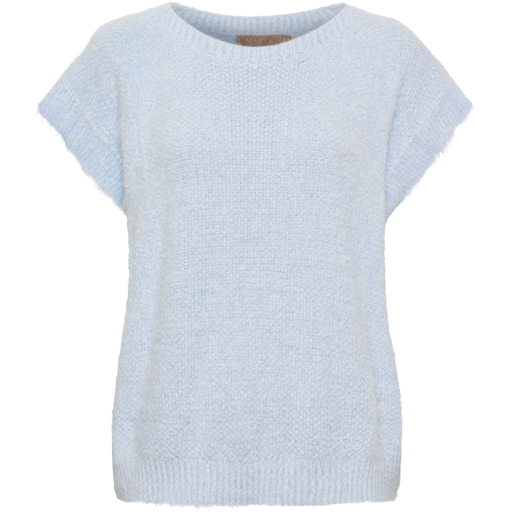 MARTA DU CHATEAU Marta du Chateau dam väst MdcLaya 8039 Knit Vest Sky Blue