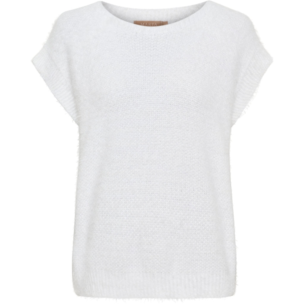 MARTA DU CHATEAU Marta du Chateau dam väst MdcLaya 8039 Knit Vest White