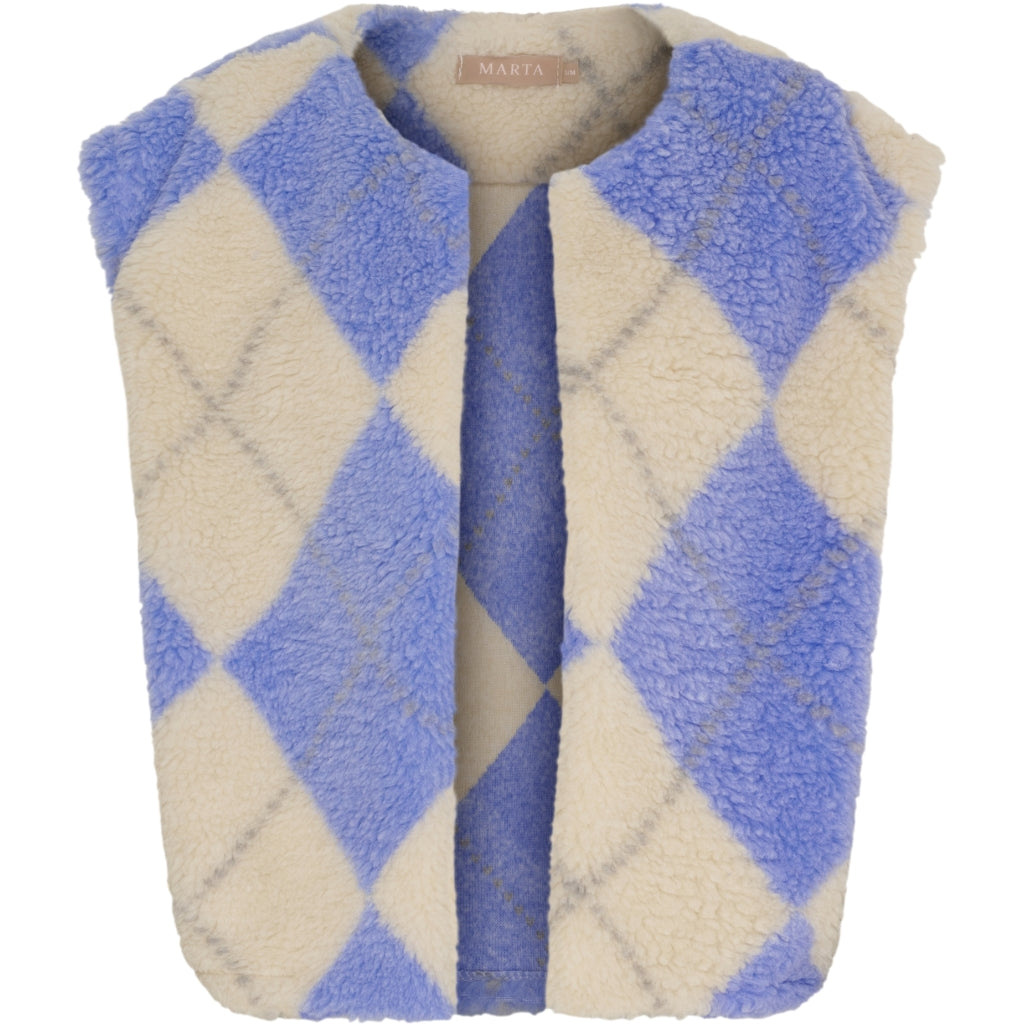 MARTA DU CHATEAU Marta du Chateau dam väst MdcPam 26801 Vest Beige/blue