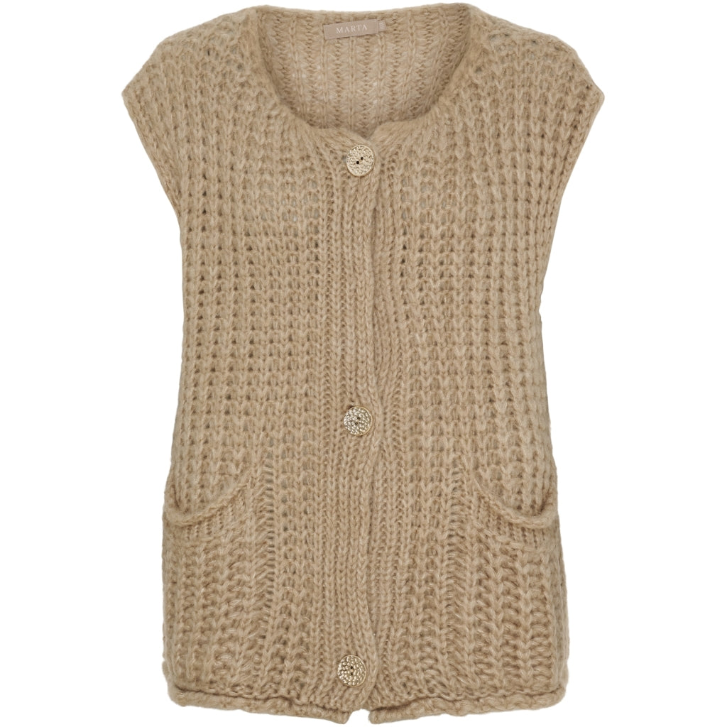 MARTA DU CHATEAU Marta du Chateau dam väst MdcRuby 9567 Vest Beige9546