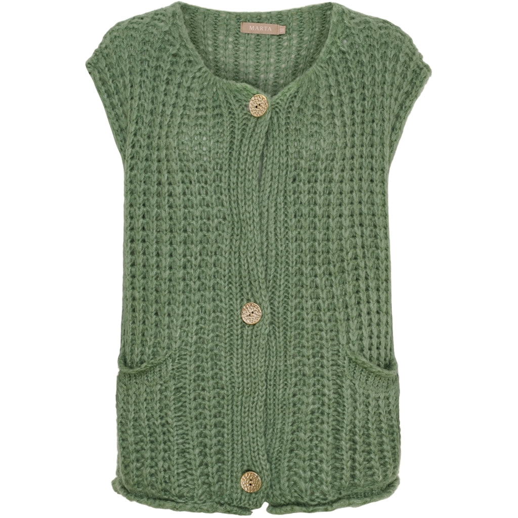 MARTA DU CHATEAU Marta du Chateau dam väst MdcRuby 9567 Vest LightMilitary9525