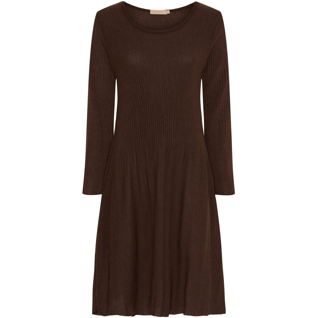 MARTA DU CHATEAU Marta du Chateau dame kjole MdcSally 20270 Dress Brown Washed