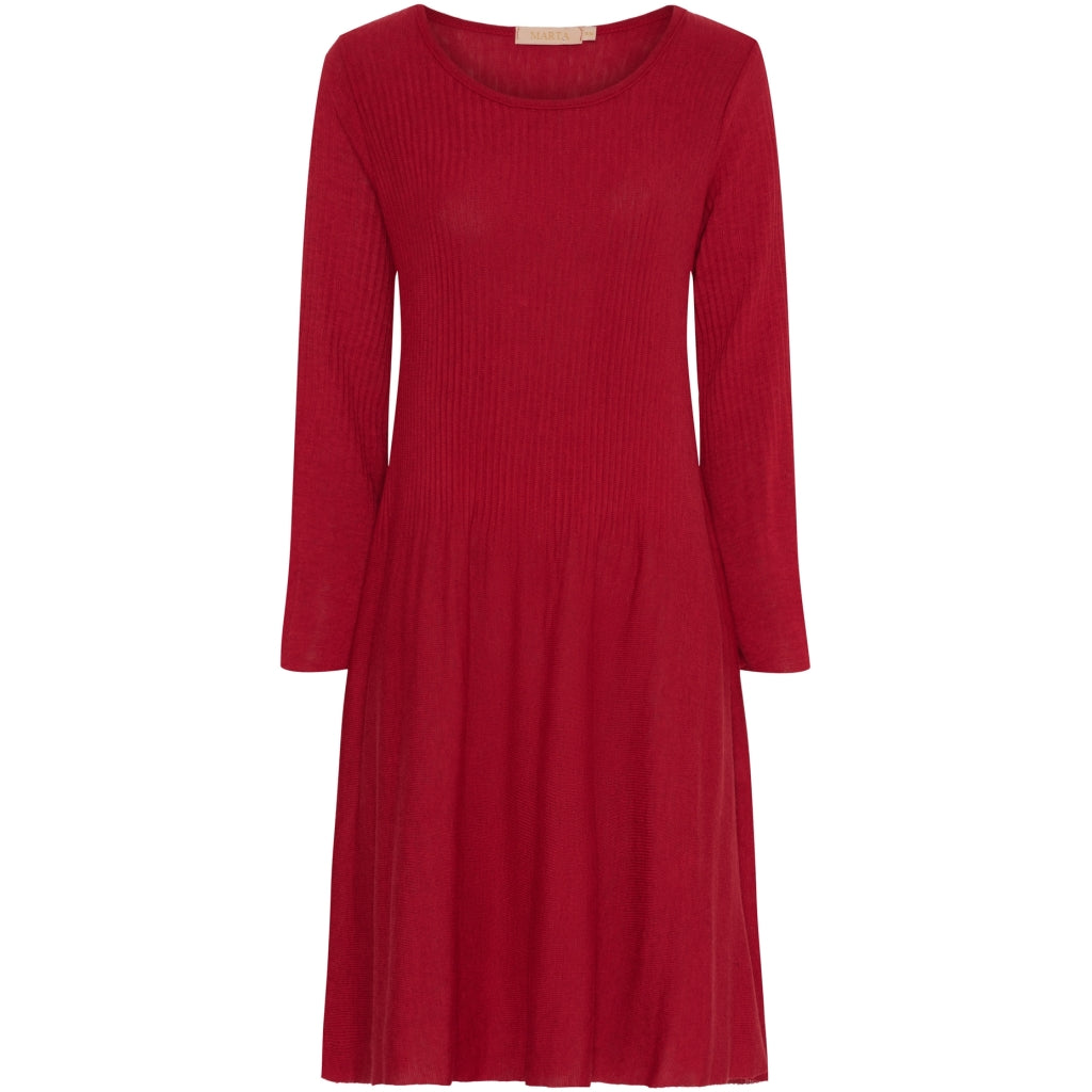 MARTA DU CHATEAU Marta du Chateau dame kjole MdcSally 20270 Dress Red Washed