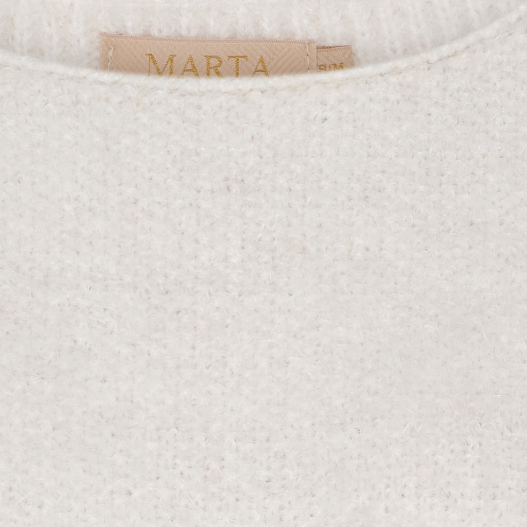 MARTA DU CHATEAU Marta du Chateau dam stickad tröja MdcAnouk 8038 Knit Beige