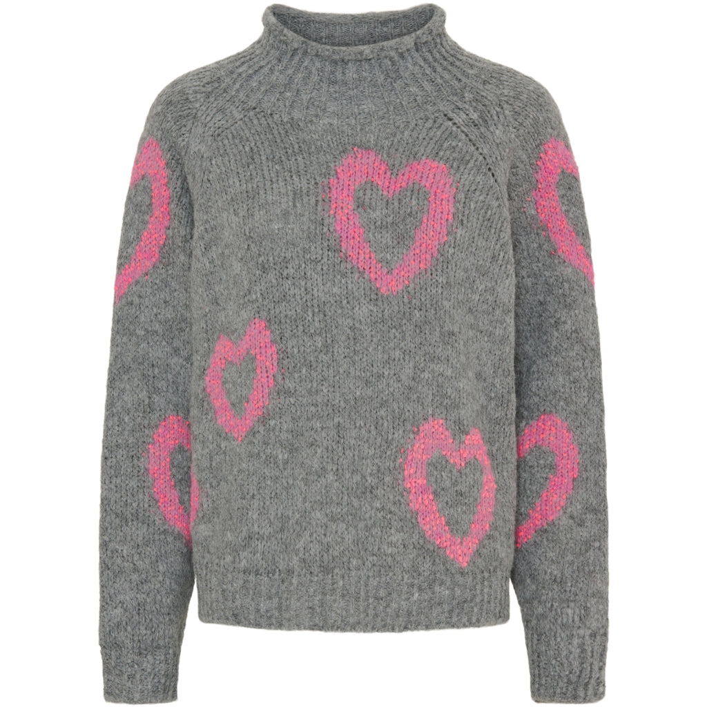 MARTA DU CHATEAU Marta du Chateau dame strik MdcCosette 24561 Knit Grigio/Fuxia