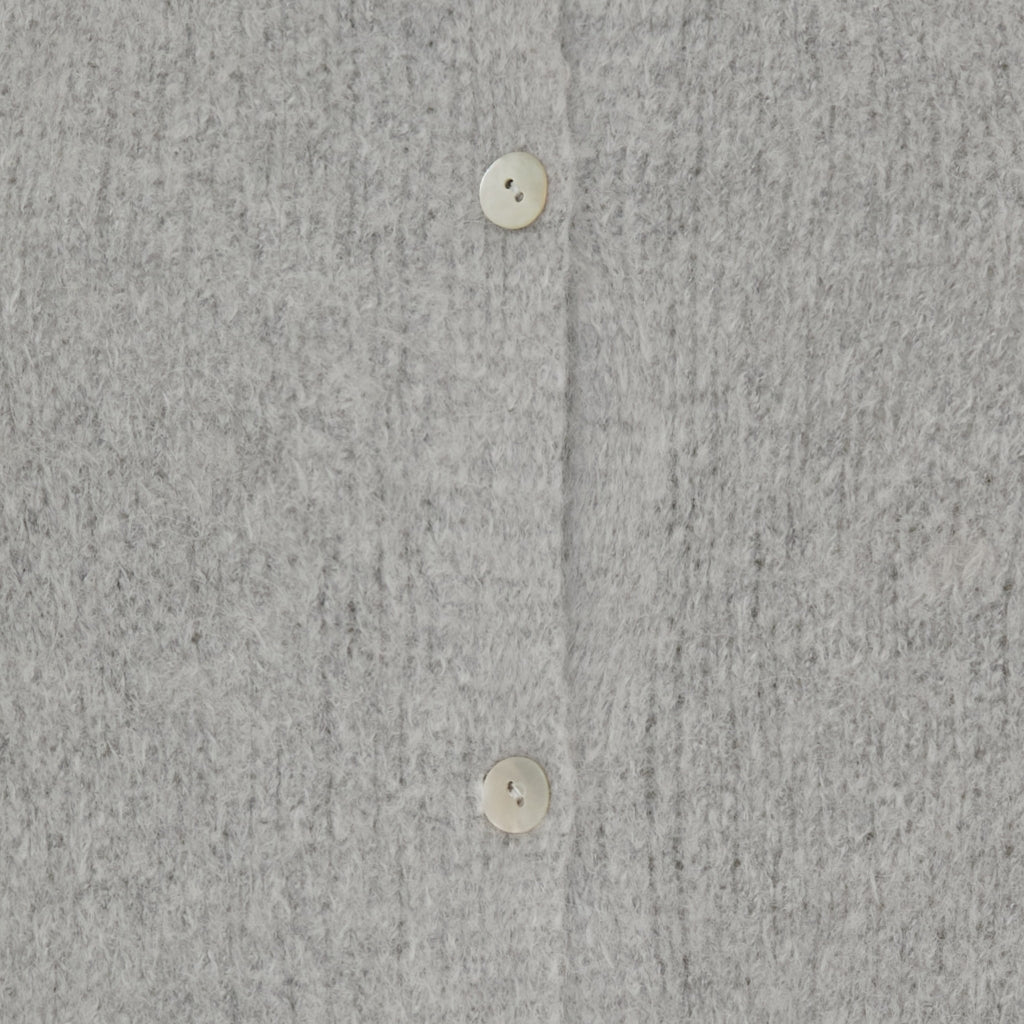 MARTA DU CHATEAU Marta du Chateau dam stickad MdcKiki 2406 Cardigan Light Grey