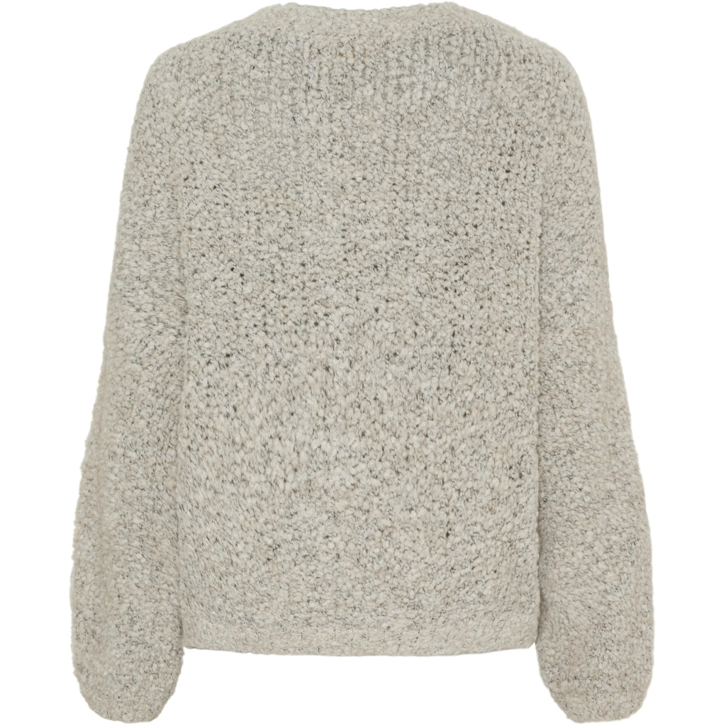 MARTA DU CHATEAU Marta du Chateau dam cardigan MdcRosalie A0165 Knit Almond