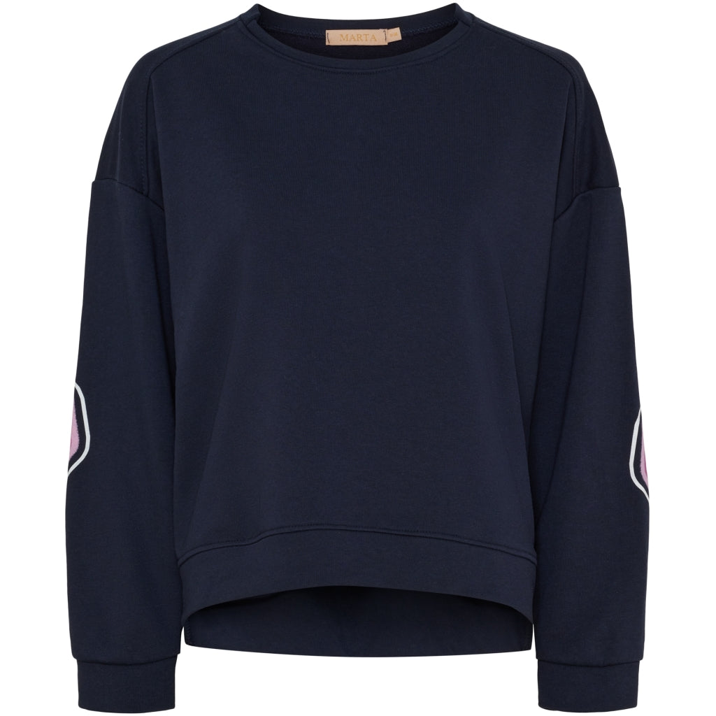 MARTA DU CHATEAU Marta du Chateau dame sweatshirt MdcNadine 69407 Sweatshirt Dark Blue