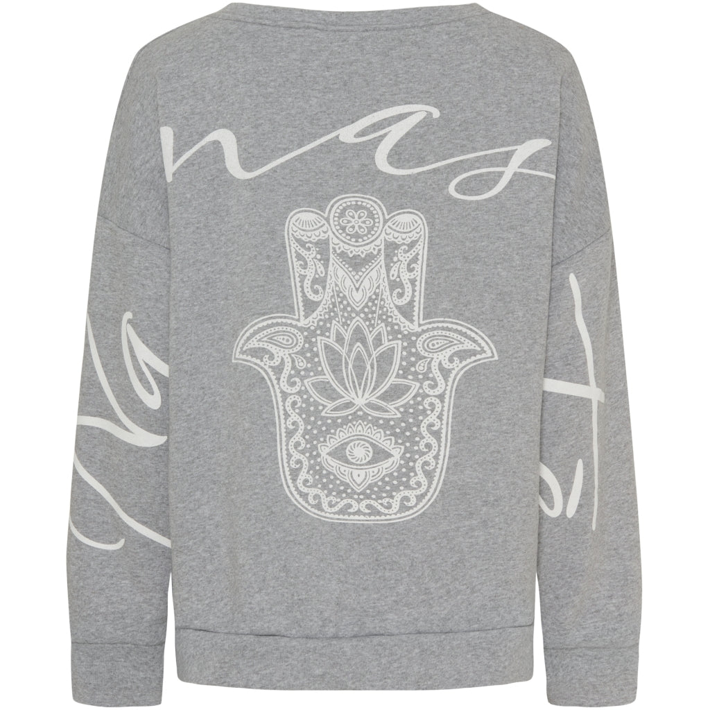 MARTA DU CHATEAU Marta du Chateau dame sweatshirt MdcNathalie 69371 Sweatshirt Light Grey