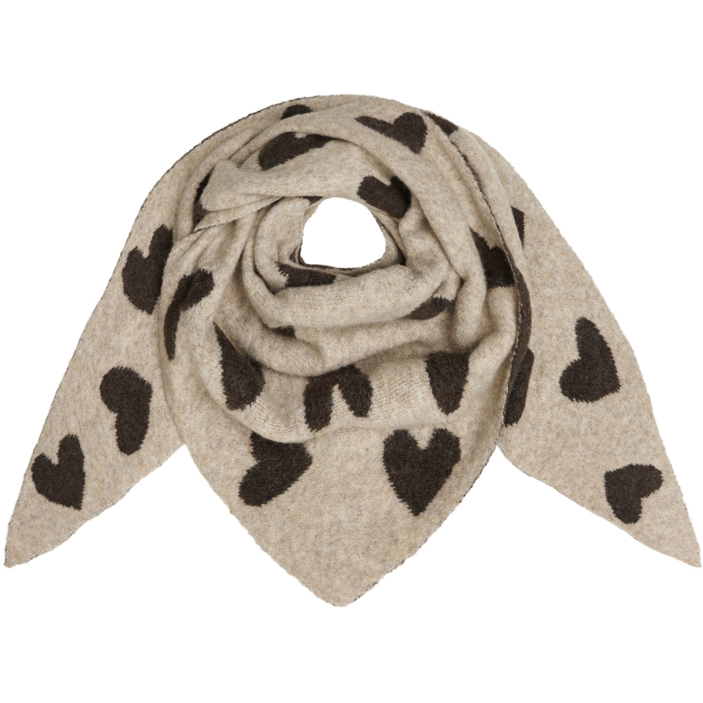 MARTA DU CHATEAU Marta du Chateau dame tørklæde MdcToppy BA-2868 Scarf Coffee