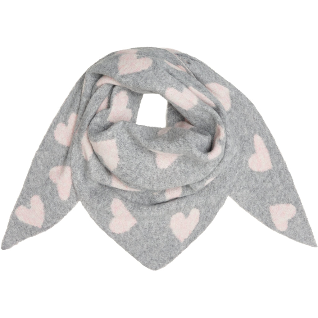 MARTA DU CHATEAU Marta du Chateau dame tørklæde MdcToppy BA-2868 Scarf Grey/Pink