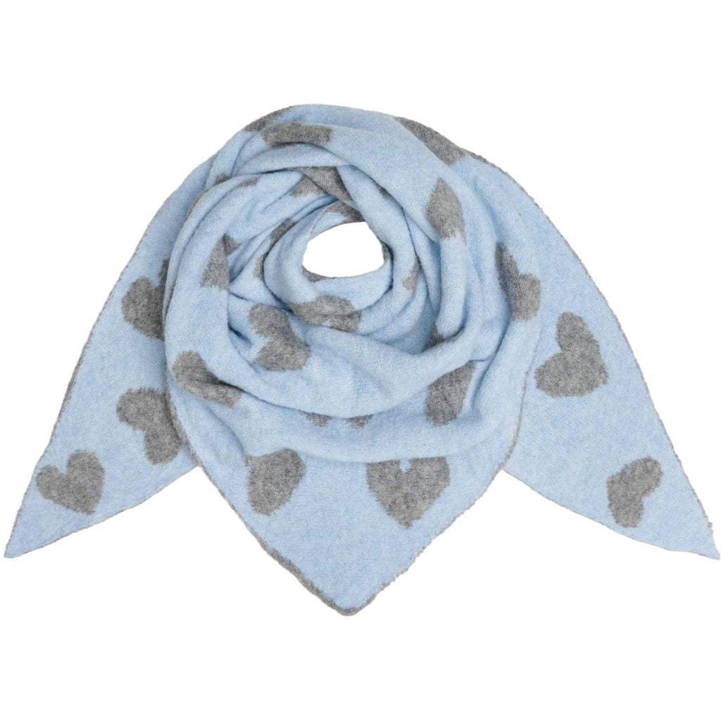 MARTA DU CHATEAU Marta du Chateau dame tørklæde MdcToppy BA-2868 Scarf Light blue