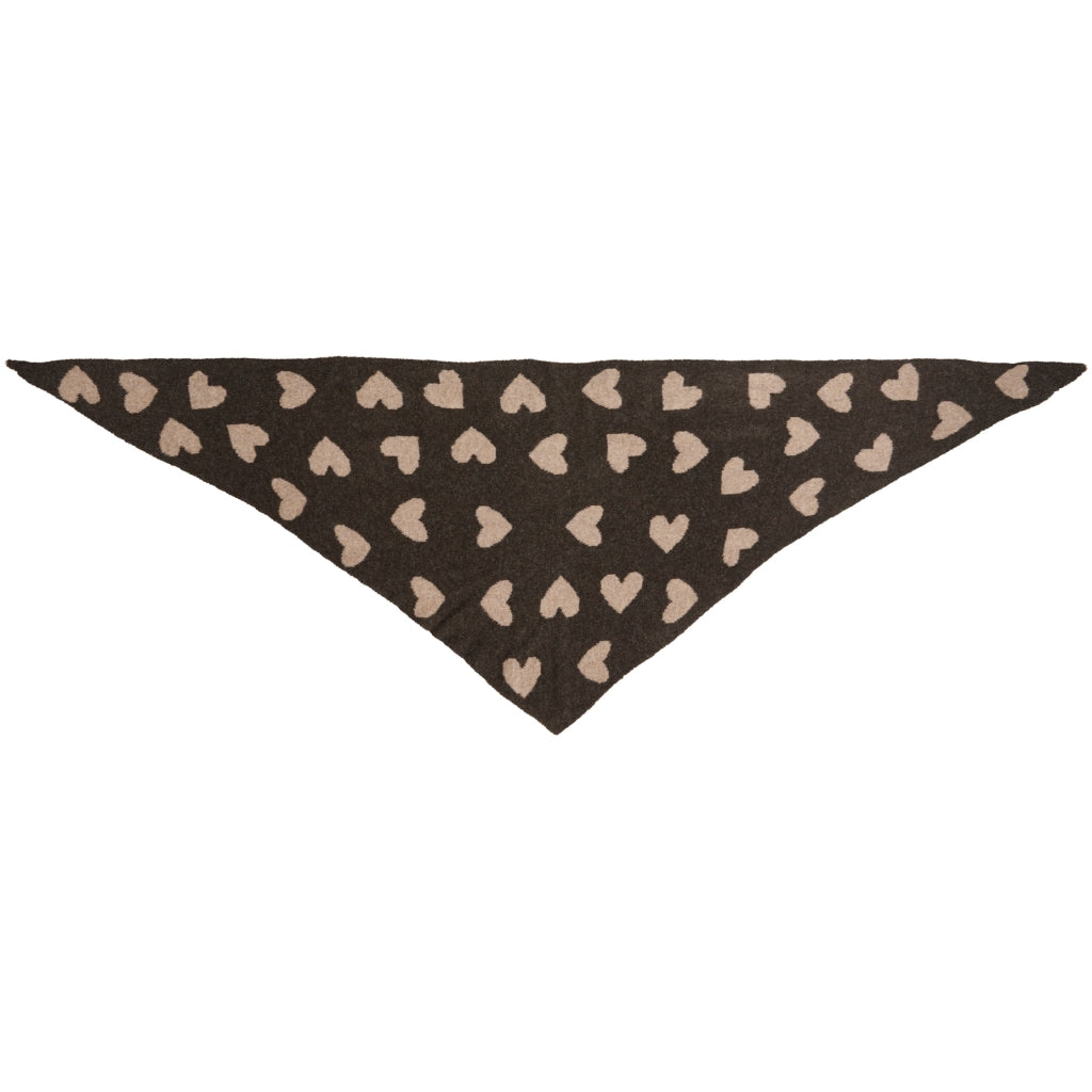 MARTA DU CHATEAU Marta du Chateau dame tørklæde MdcToppy BA-2868 Scarf Taupe/Coffee