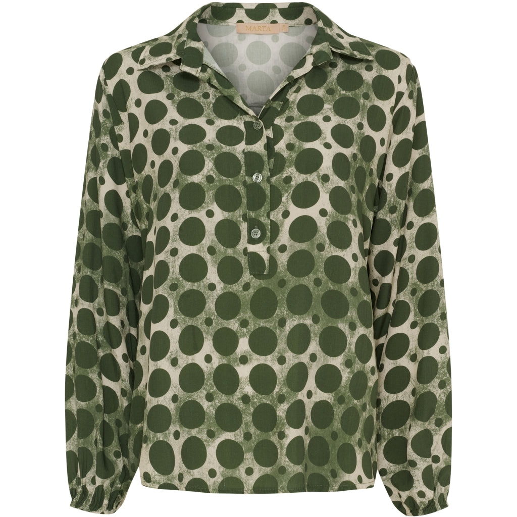 MARTA DU CHATEAU Marta du Chateau dame trøje MdcLilou 6528 Shirt Military386TPU