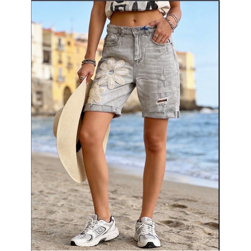 MARTA DU CHATEAU Marta du Chateau damshorts MdcKiet SW12132 Jeans Denim