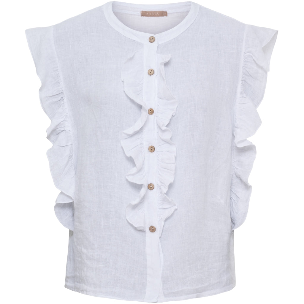 MARTA DU CHATEAU Marta du Chateau damtopp MdcKarima 268433 Top White