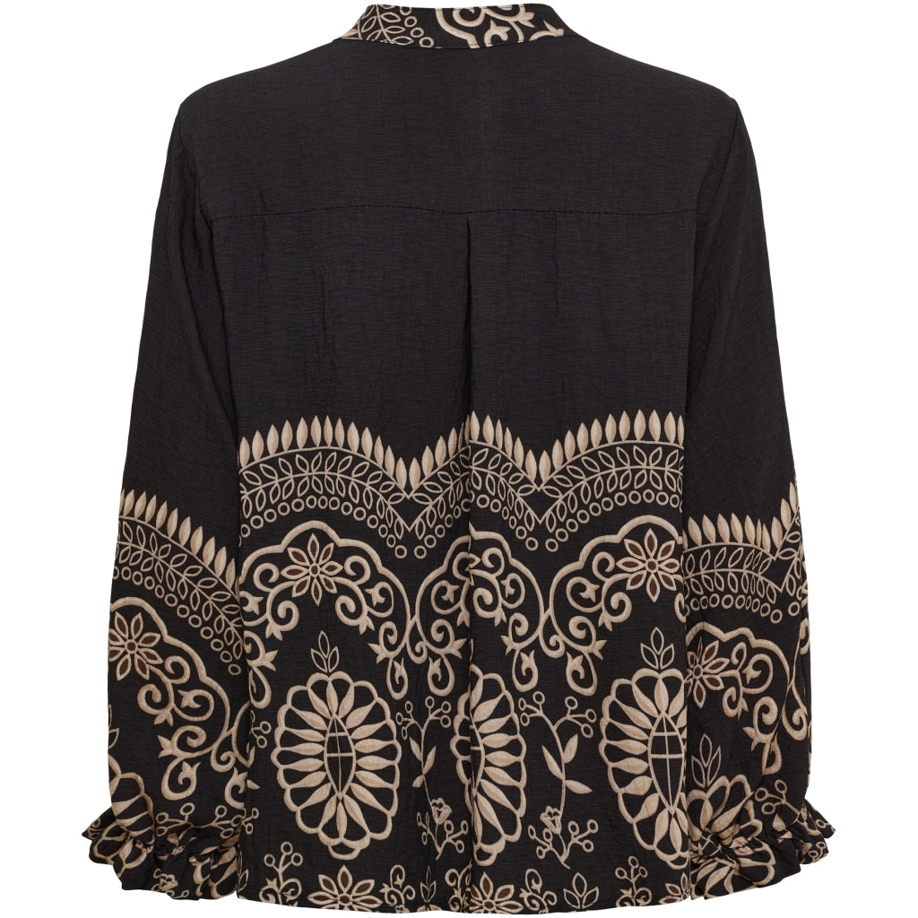 MARTA DU CHATEAU Marta du chateau Dam Blus MdcLinden 8567 Blouse Black1034tpb