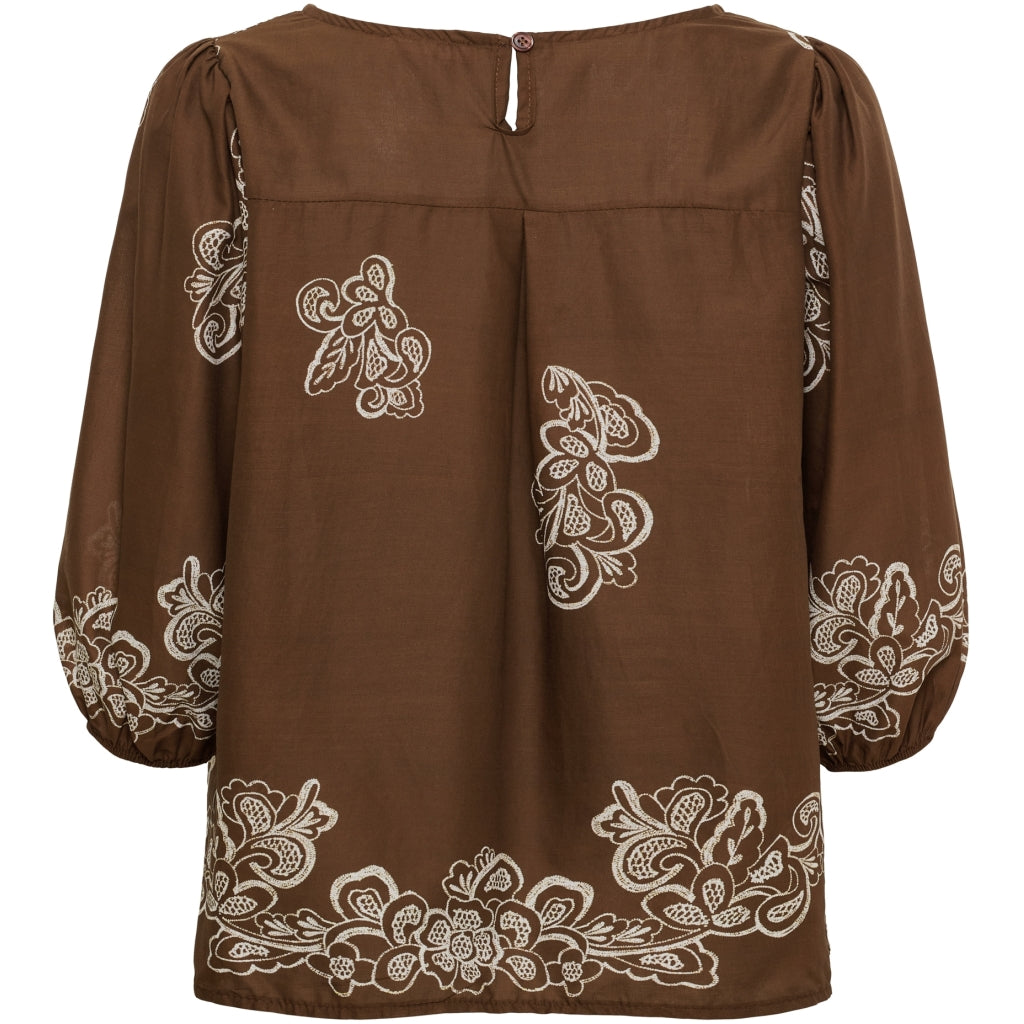 MARTA DU CHATEAU Marta du chateau Dam Blus MdcLupine 8566 Blouse Marrone6906tpk