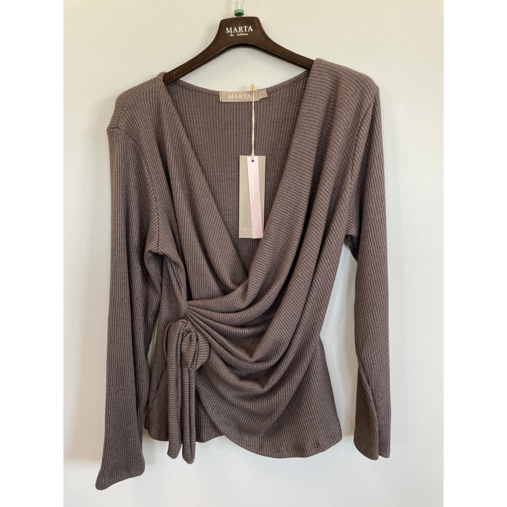 MARTA DU CHATEAU Marta du chateau Dam Blus MdcTalina 1612- Blouse Moro