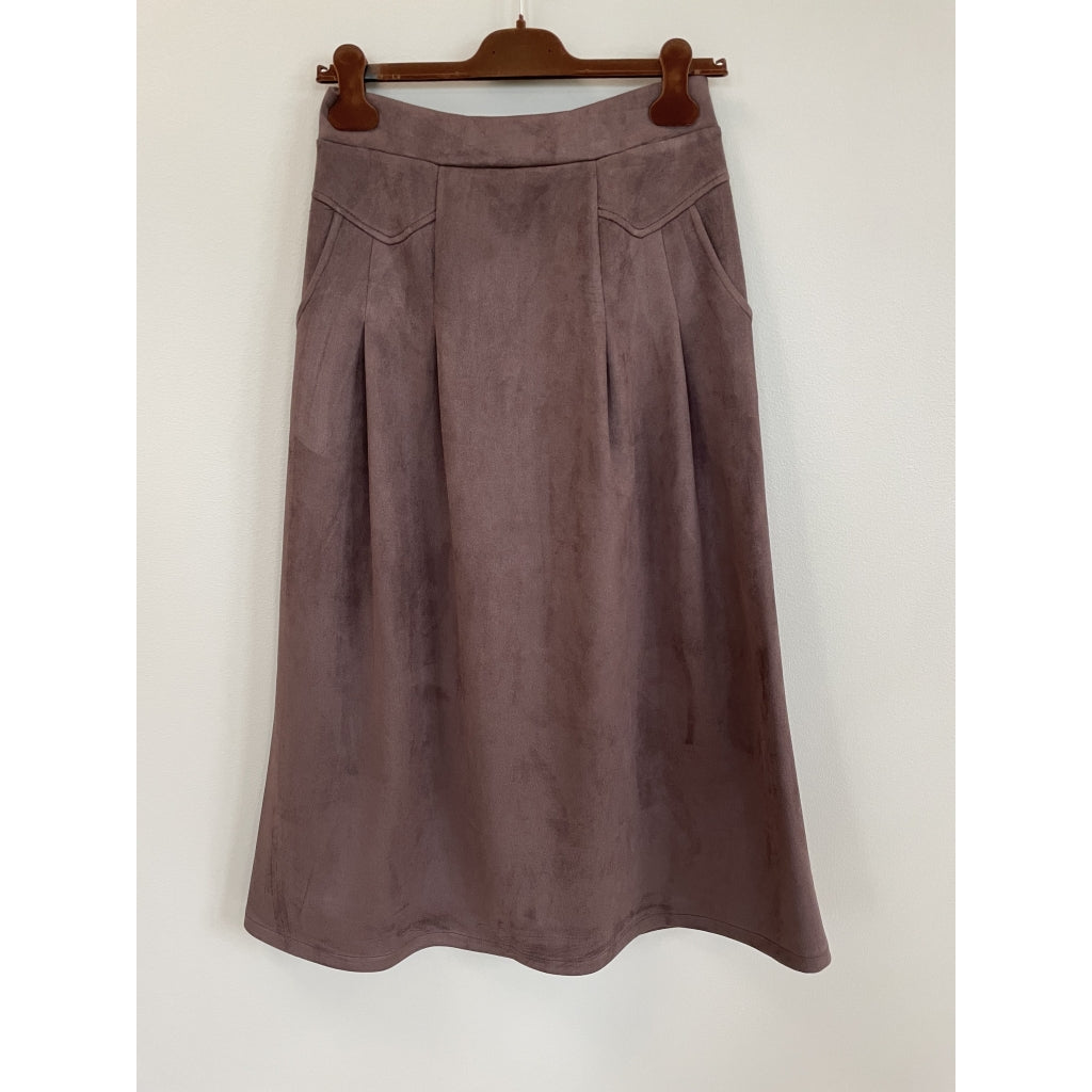 MARTA DU CHATEAU Marta du chateau Dam Kjol MdcNandina 57123Suede Skirt Moro