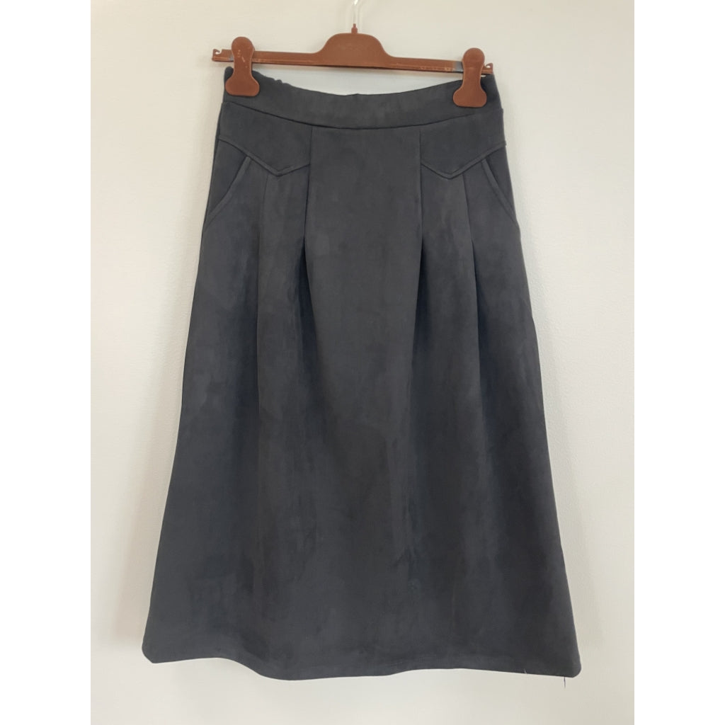 MARTA DU CHATEAU Marta du chateau Dam Kjol MdcNandina 57123Suede Skirt Nero