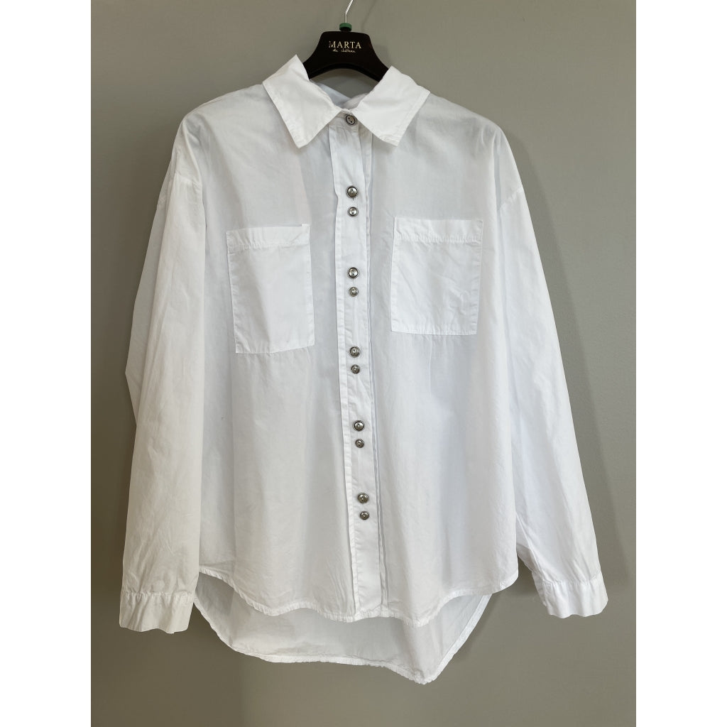 MARTA DU CHATEAU Marta du chateau Dam Skjorta MdcHorizon 68870Gold Shirt White