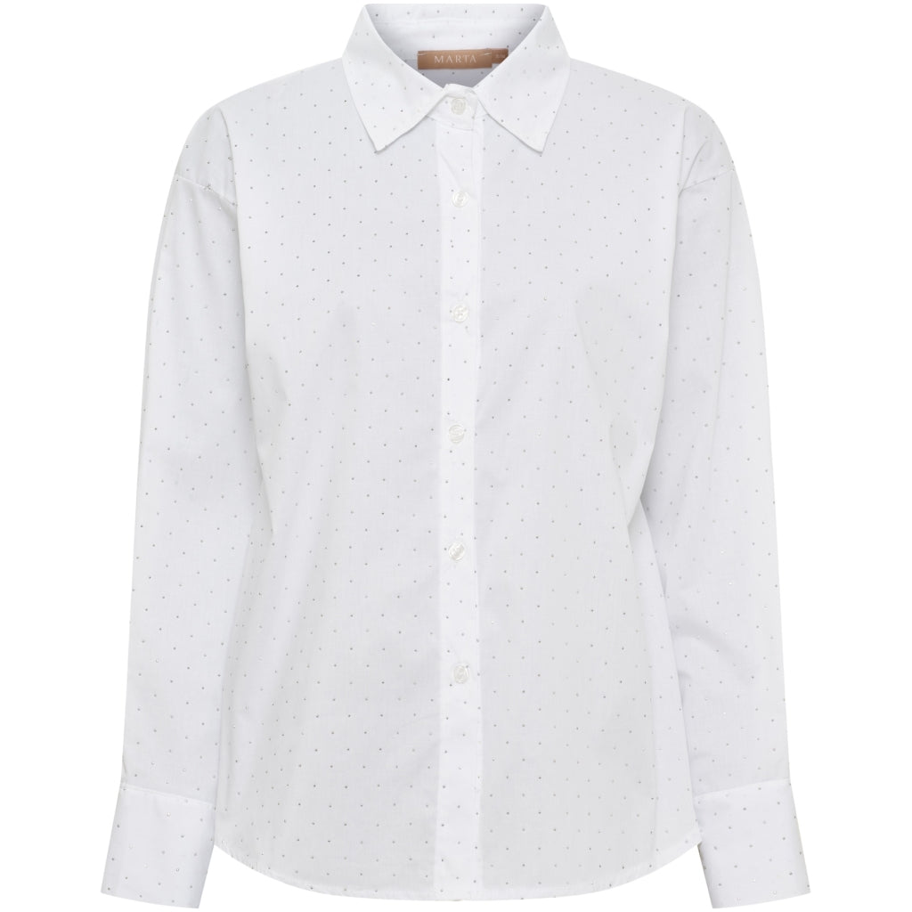 MARTA DU CHATEAU Marta du chateau Dam Skjorta MdcVeloura 8199 Shirt White