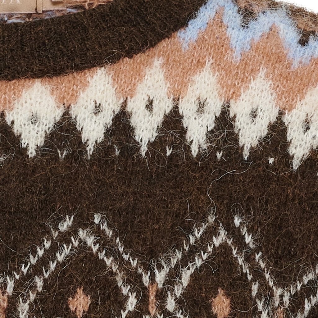MARTA DU CHATEAU Marta du chateau Dam Stickad MdcAsteria 8177 Knit Brown