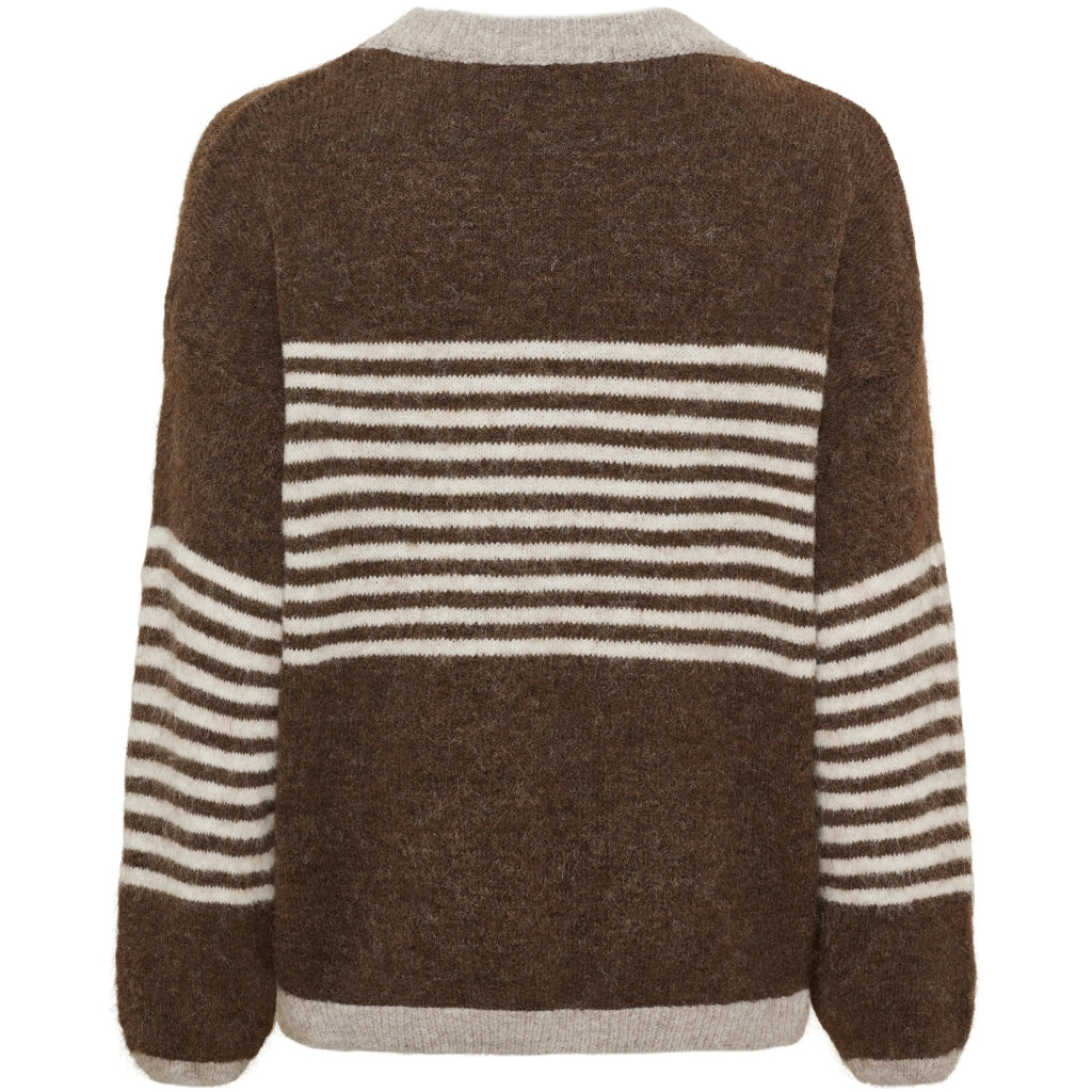 MARTA DU CHATEAU Marta du chateau Dam Stickad MdcSicilia 8155- Knit Choco