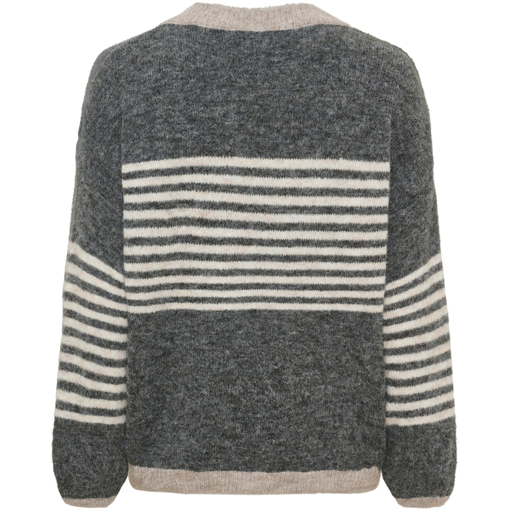 MARTA DU CHATEAU Marta du chateau Dam Stickad MdcSicilia 8155- Knit Grey