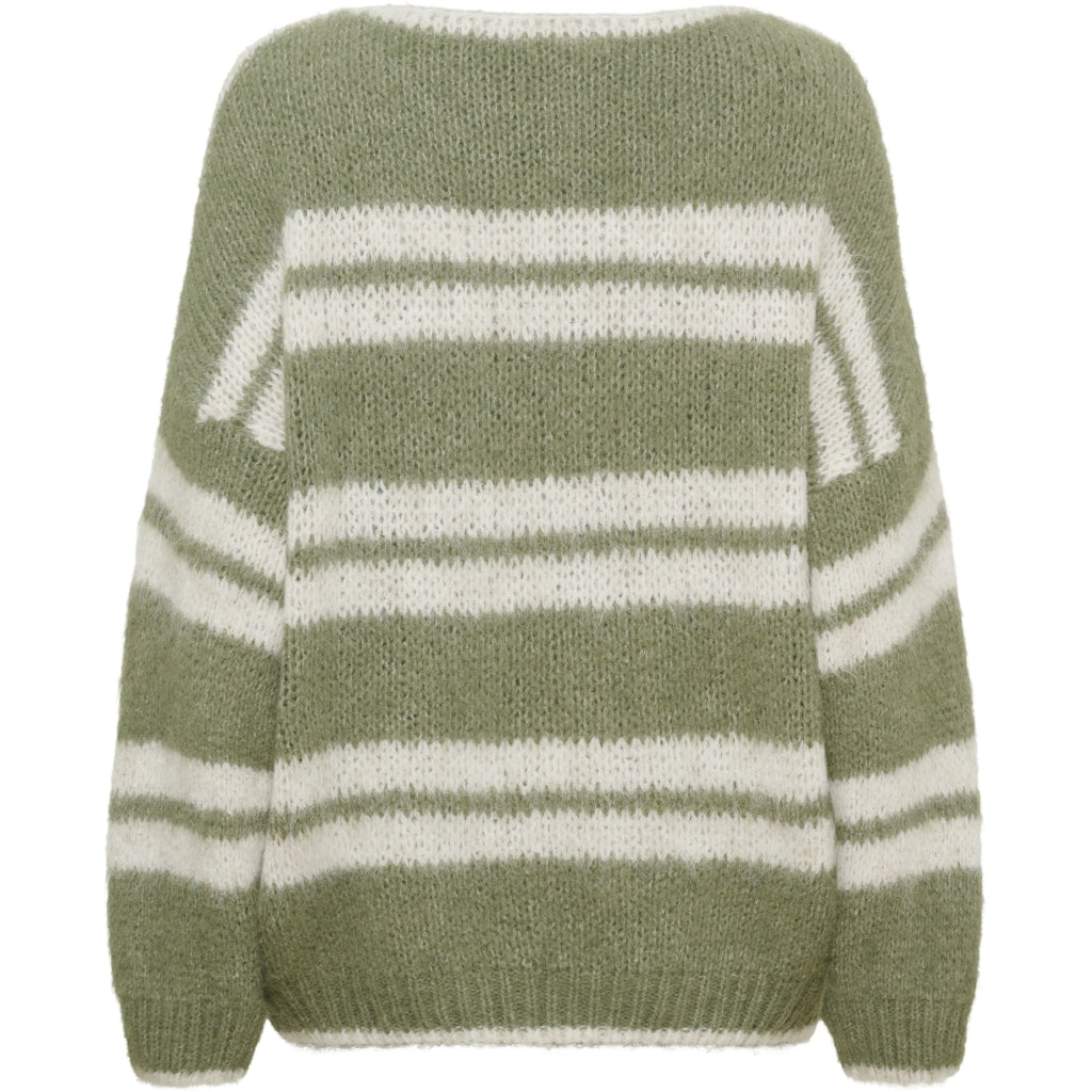 MARTA DU CHATEAU Marta du chateau Dam Stickat MdcAvellina 65969 Knit Salvia/Beige